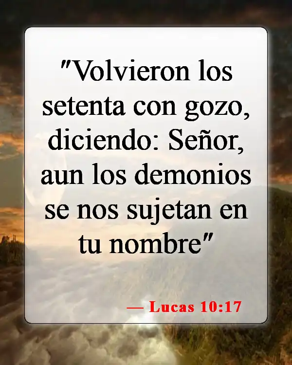 Versículos bíblicos sobre demonios (Lucas 10:17)