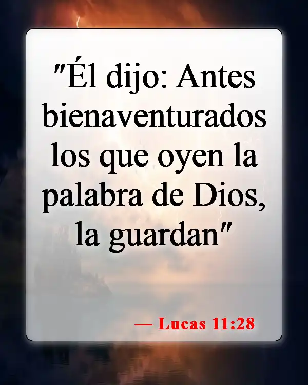 Versículos de la Biblia sobre bendecir a las personas (Lucas 11:28)