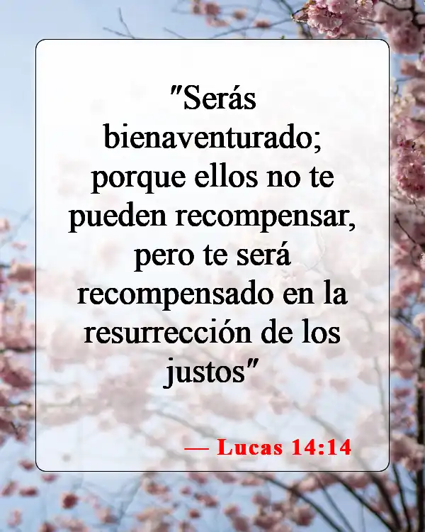 Versículos bíblicos sobre la vida después de la muerte (Lucas 14:14)