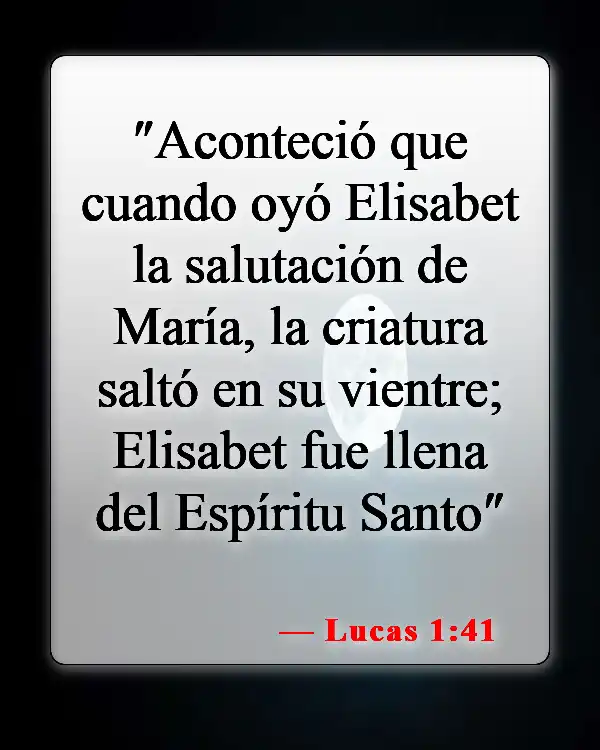 Versículos de la Biblia sobre bebés (Lucas 1:41)
