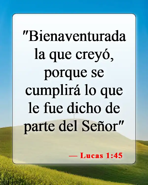 Versículos de la Biblia sobre el nacimiento de Jesús (Lucas 1:45)