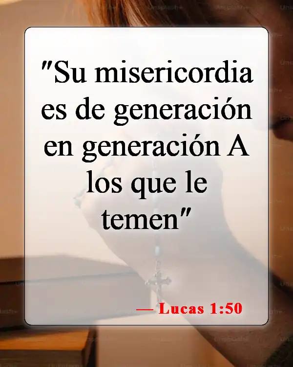 Versículos de la Biblia sobre el nacimiento de Jesús (Lucas 1:50)