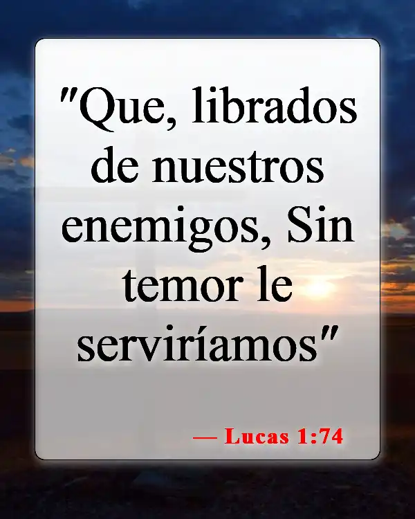 Versículos de la Biblia sobre la Libertad en Cristo (Lucas 1:74)