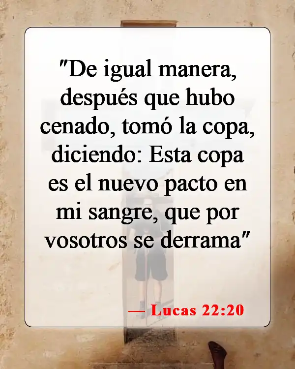 Versículos bíblicos sobre la muerte de Jesús (Lucas 22:20)