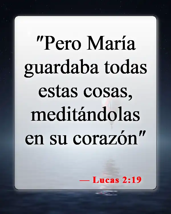 Versículos de la Biblia sobre el nacimiento de Jesús (Lucas 2:19)