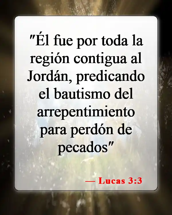 Versículos bíblicos sobre el bautismo y la salvación (Lucas 3:3)