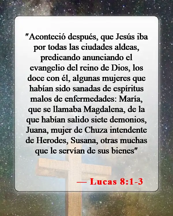 Versículos bíblicos sobre mujeres cristianas (Lucas 8:1-3)