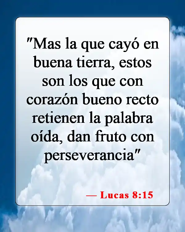 Versículos bíblicos sobre la fe y las obras (Lucas 8:15)