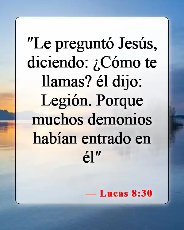 Versículos bíblicos sobre demonios (Lucas 8:30)