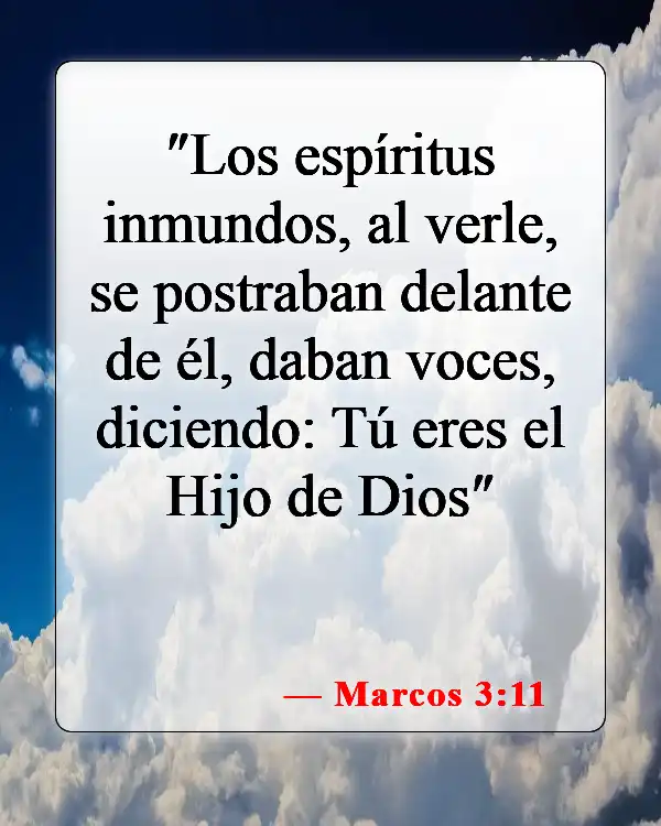 Versículos bíblicos sobre demonios (Marcos 3:11)