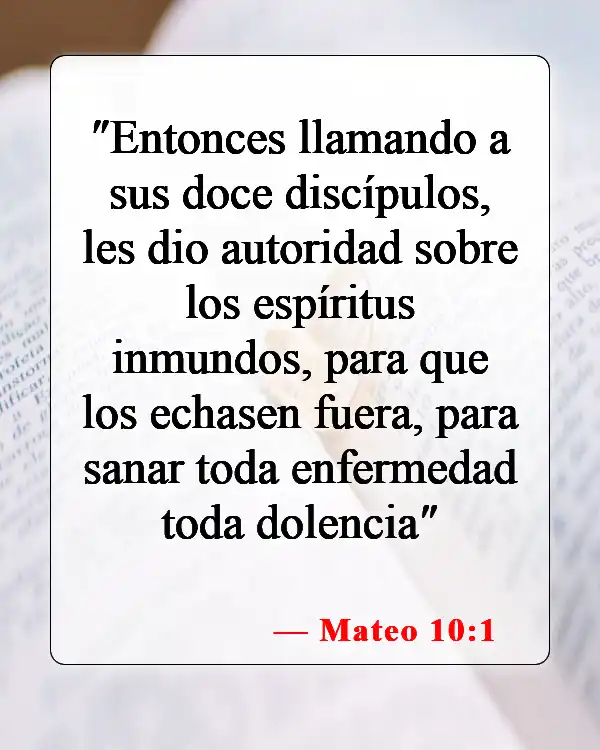 Versículos bíblicos sobre el don de sanidad (Mateo 10:1)