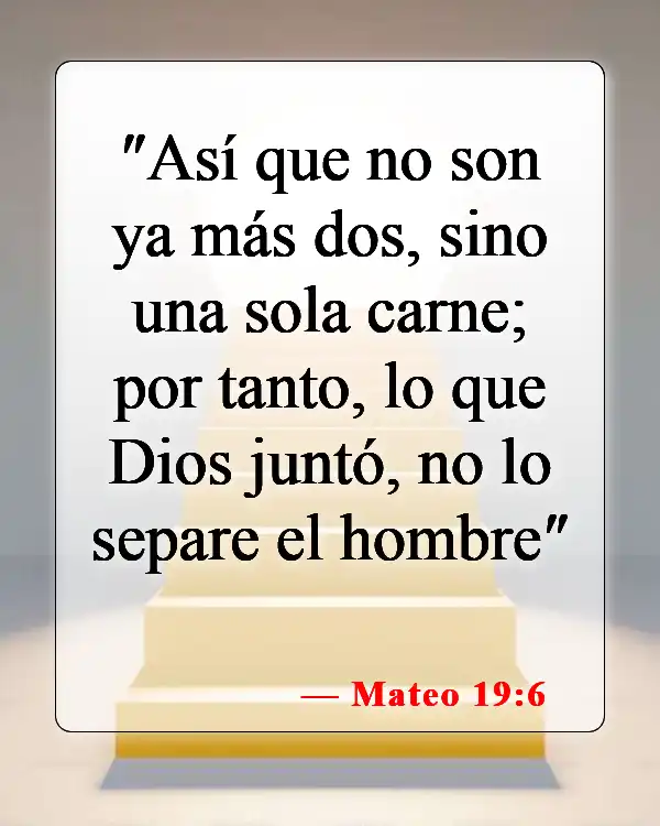 Versículos bíblicos sobre el divorcio y la separación (Mateo 19:6)