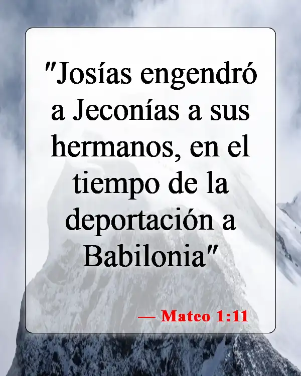Versículos de la Biblia sobre el nacimiento de Jesús (Mateo 1:11)