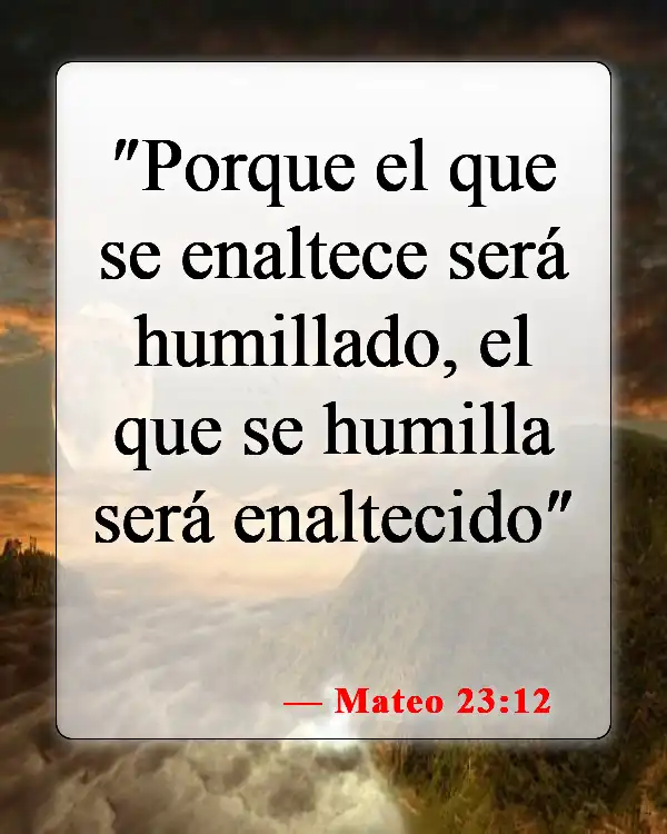 Versículos bíblicos sobre el honor (Mateo 23:12)