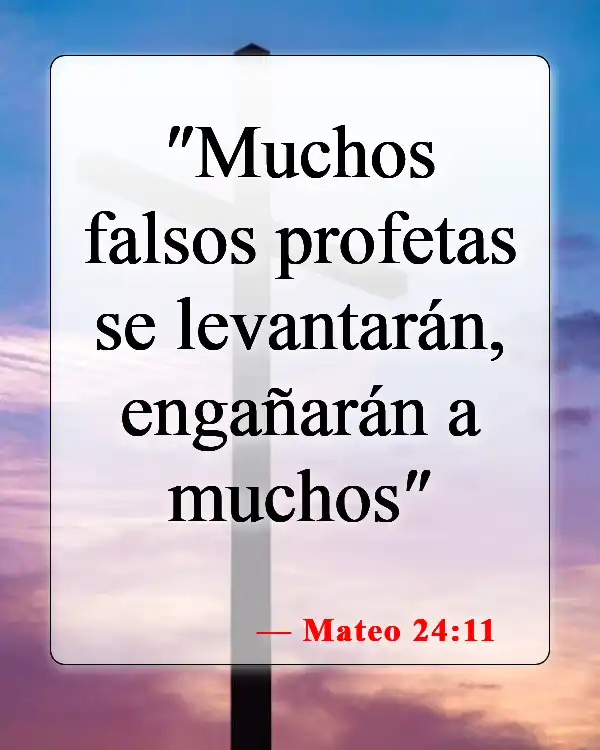 Versículos de la Biblia sobre falsos cristianos (Mateo 24:11)