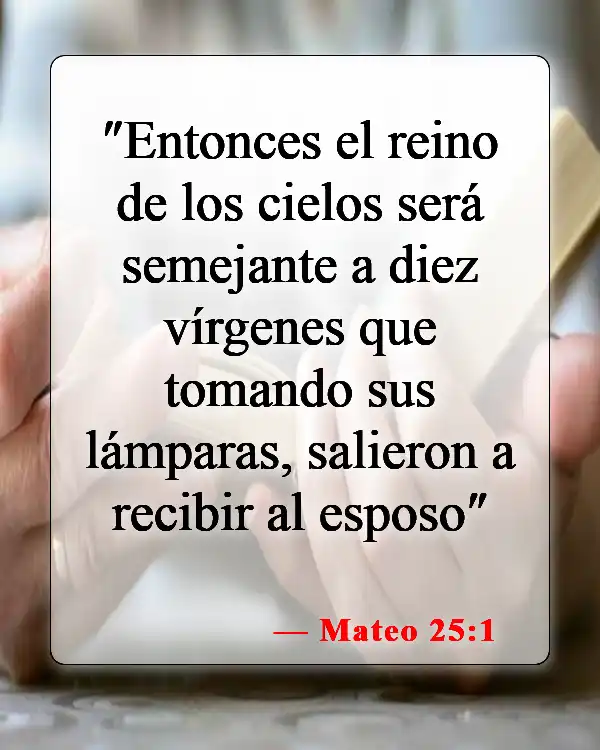 Versículos de la Biblia sobre la novia y el novio (Mateo 25:1)