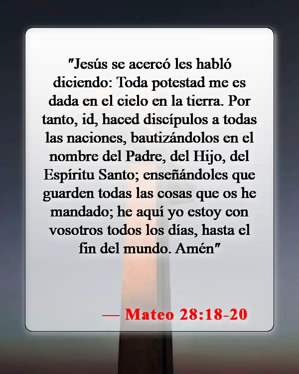 Versículos de la Biblia sobre el bautismo (Mateo 28:18-20)