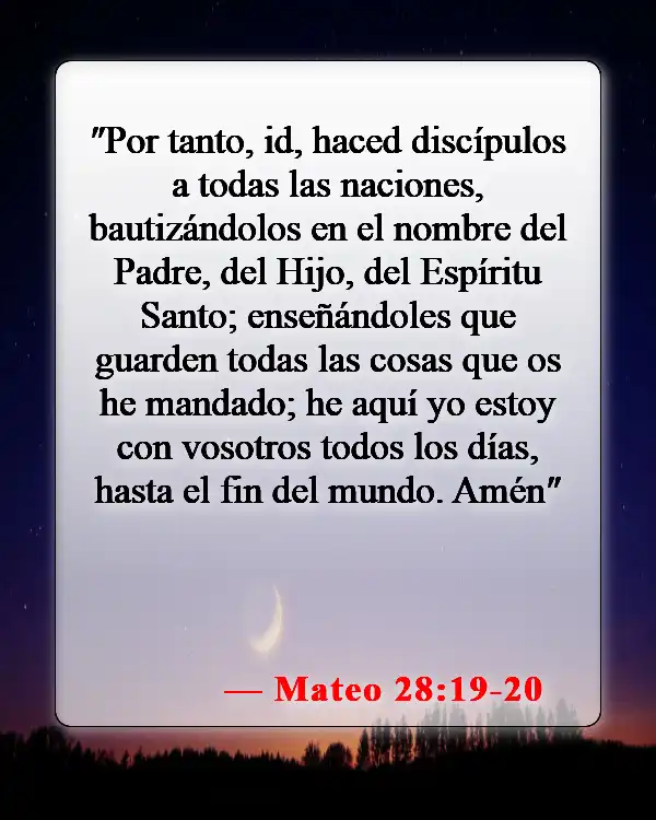 Versículos de la Biblia sobre cómo convertirse en cristiano (Mateo 28:19-20)