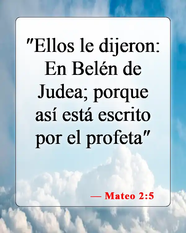 Versículos de la Biblia sobre el nacimiento de Jesús (Mateo 2:5)