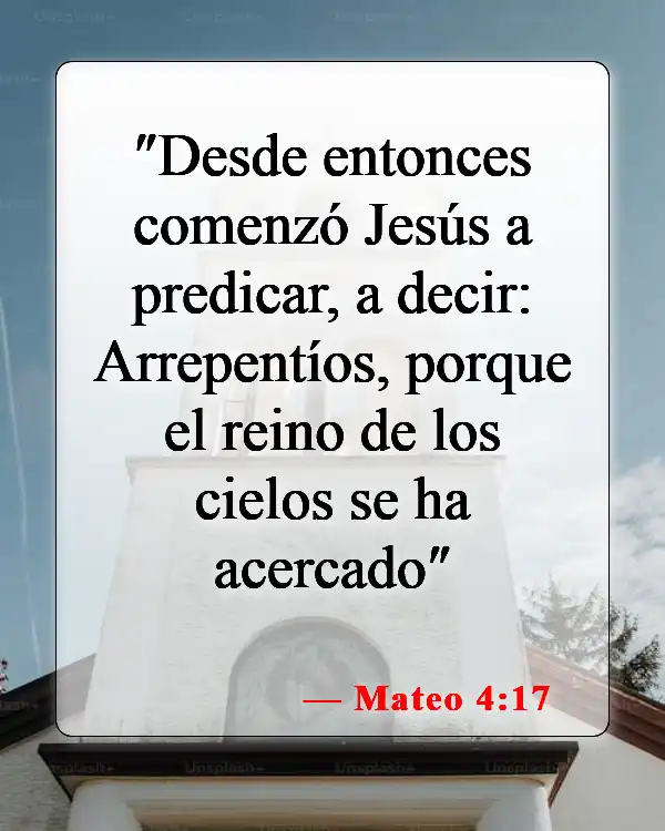 Versículos de la Biblia sobre el Reino de Dios (Mateo 4:17)