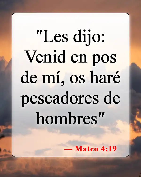 Versículos bíblicos sobre seguir a Jesús (Mateo 4:19)