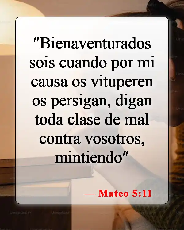 Versículos bíblicos sobre el maltrato (Mateo 5:11)