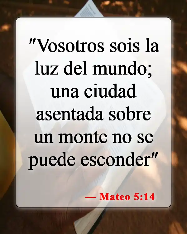 Versículos de la Biblia sobre Dios aceptándome (Mateo 5:14)