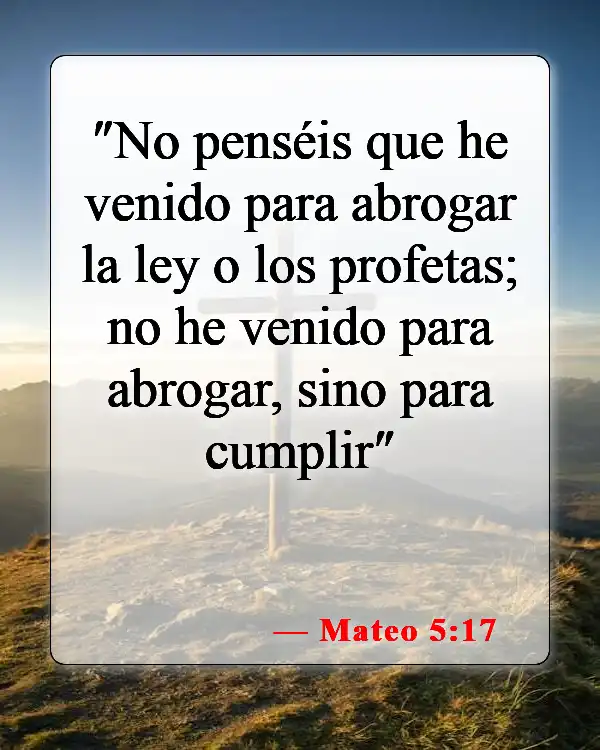 Versículos de la Biblia sobre Jesucristo (Mateo 5:17)