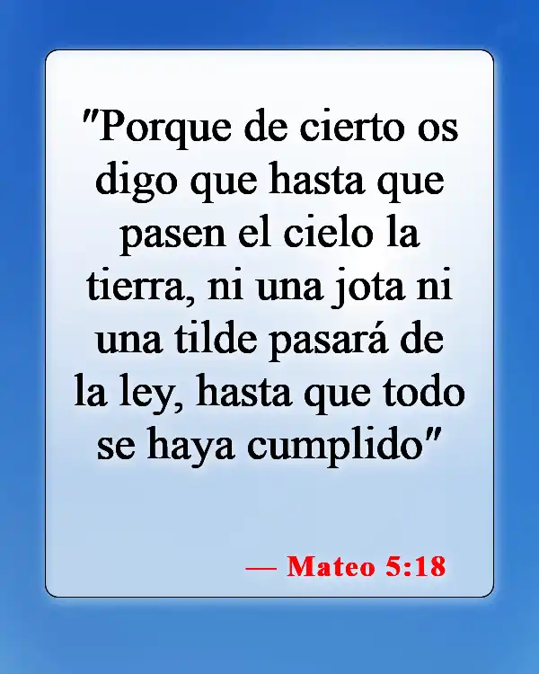 Versículos de la Biblia sobre la inspiración divina (Mateo 5:18)