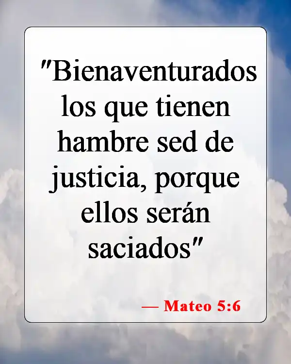 Versículos de la Biblia sobre la vida abundante (Mateo 5:6)