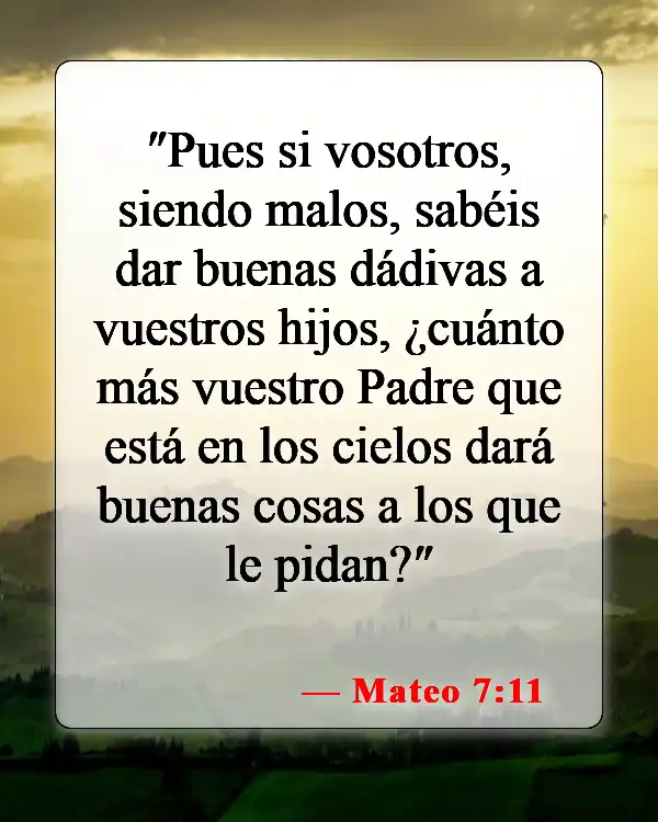 Versículos bíblicos sobre el cuidado de tu familia (Mateo 7:11)