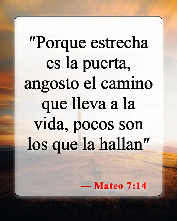 Versículos de la Biblia sobre las puertas del infierno (Mateo 7:14)