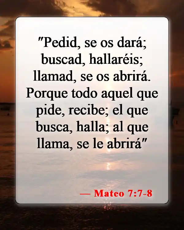 Versículos bíblicos sobre elegir una carrera (Mateo 7:7-8)