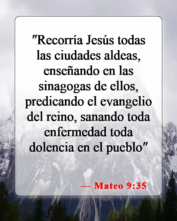 Versículos bíblicos sobre el don de sanidad (Mateo 9:35)