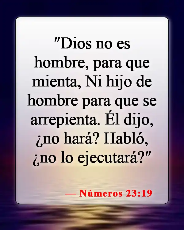 Versículos de la Biblia sobre el carácter de Dios (Números 23:19)