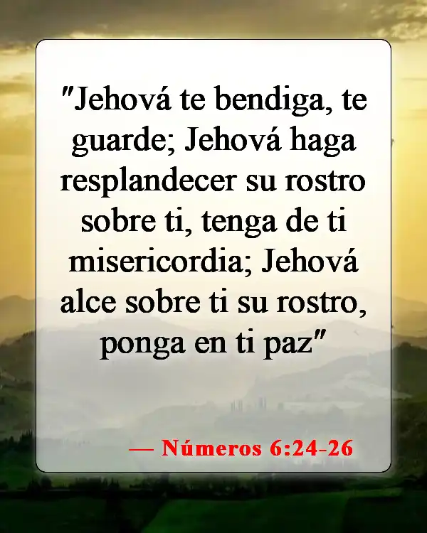 Versículos de la Biblia sobre bendecir a las personas (Números 6:24-26)