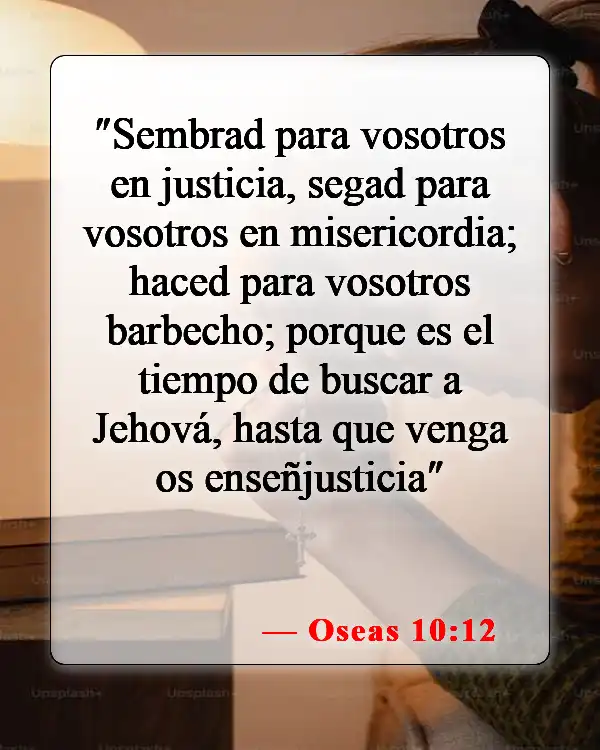 Versículos de la Biblia sobre encontrar a Dios (Oseas 10:12)