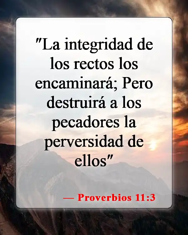 Versículos de la Biblia sobre las personas malas (Proverbios 11:3)