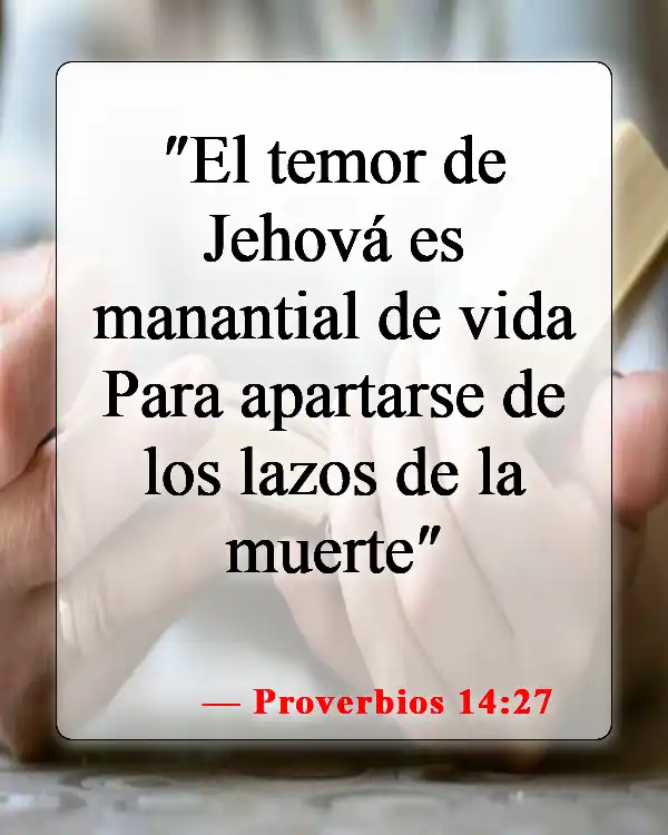 Versículos de la Biblia sobre el temor del Señor (Proverbios 14:27)