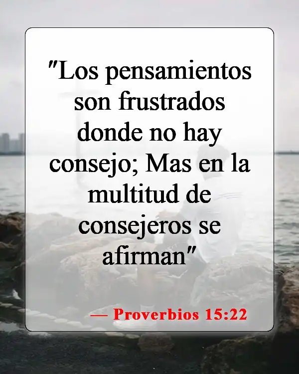 Versículos bíblicos sobre elegir una carrera (Proverbios 15:22)