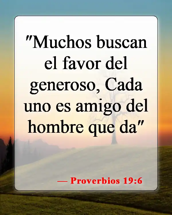 Versículos de la Biblia sobre malos amigos (Proverbios 19:6)