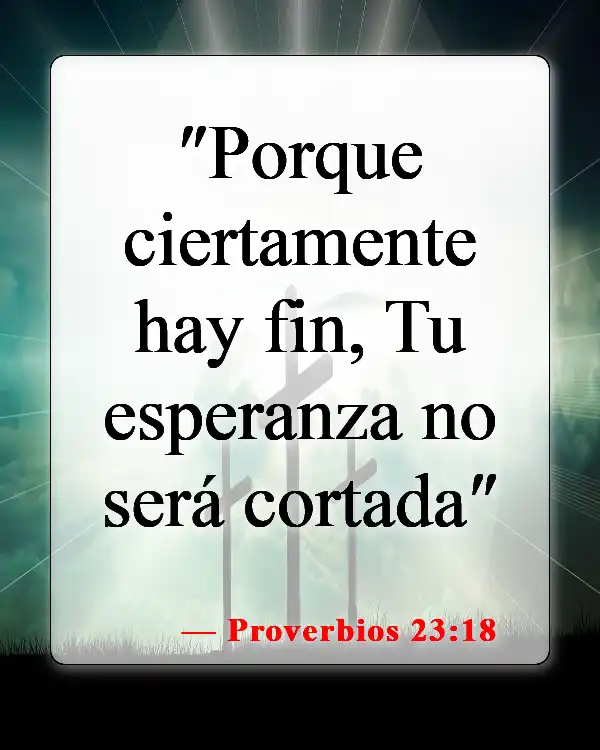 Versículos bíblicos sobre encontrar esperanza (Proverbios 23:18)
