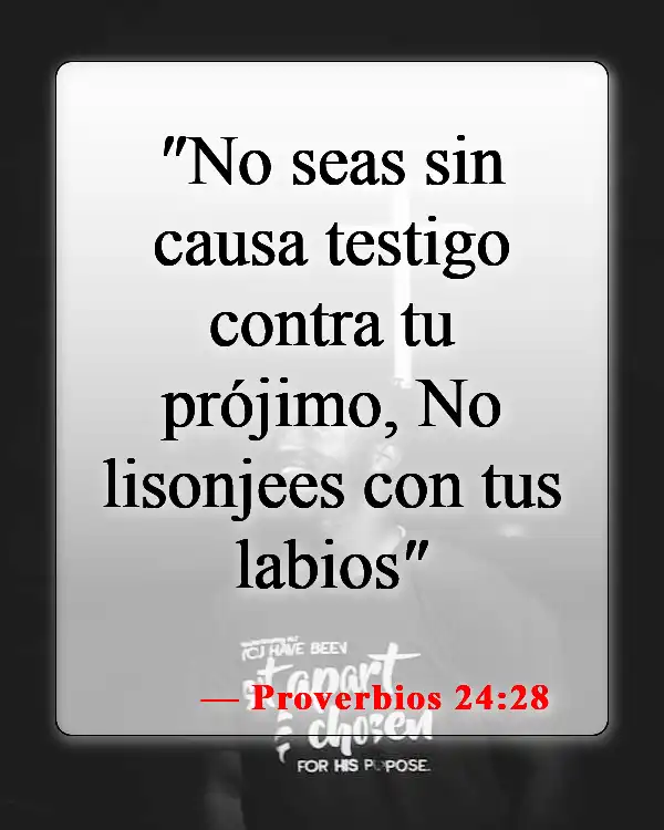 Versículos de la Biblia sobre malos amigos (Proverbios 24:28)