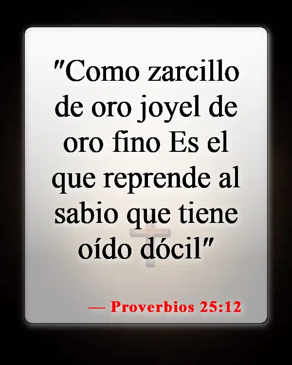 Versículos de la Biblia sobre las perforaciones corporales (Proverbios 25:12)