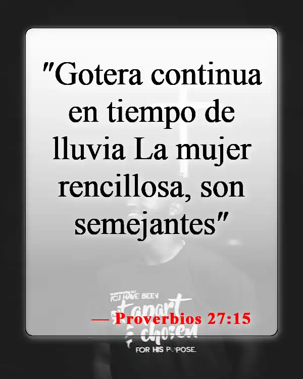 Versos de la Biblia sobre malos maridos (Proverbios 27:15)