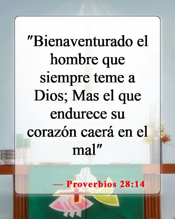 Versículos bíblicos sobre corazones endurecidos (Proverbios 28:14)