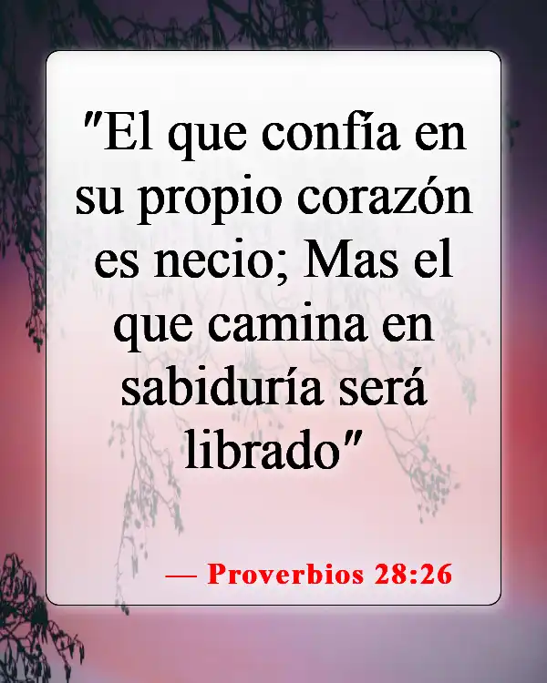 Versículos de la Biblia sobre la mala suerte (Proverbios 28:26)