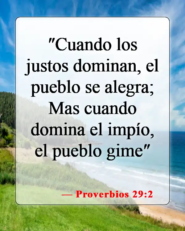 Versículos bíblicos sobre cómo responder a la autoridad (Proverbios 29:2)