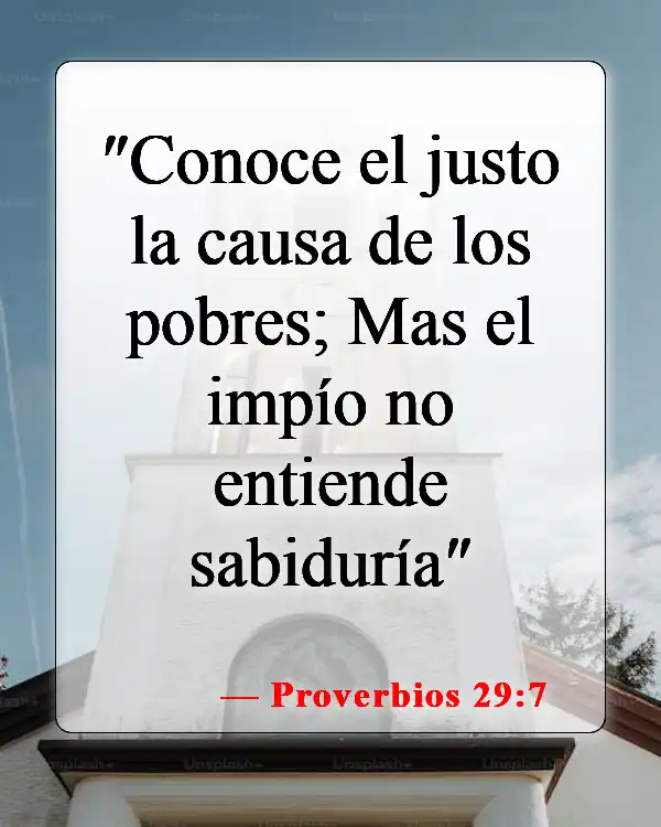 Versículos de la Biblia sobre malos amigos (Proverbios 29:7)