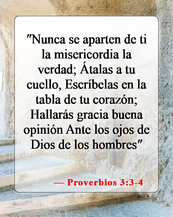 Versículos de la Biblia sobre novios y novias (Proverbios 3:3-4)